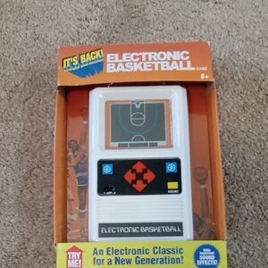 Electronic Basketball Handheld Game - White
